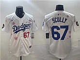 Men's Los Angeles Dodgers #67 Vin Scully White 2025 Tokyo Series Limited Stitched Jersey,baseball caps,new era cap wholesale,wholesale hats